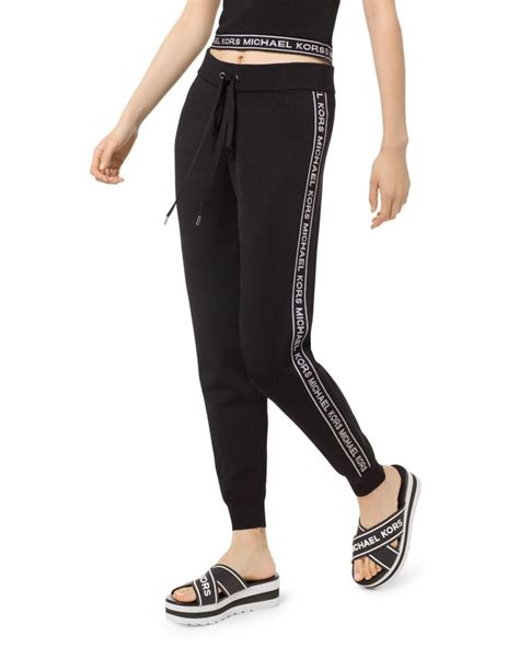 michael kors drawstring jogger pants|Cotton Blend Drawstring Joggers .